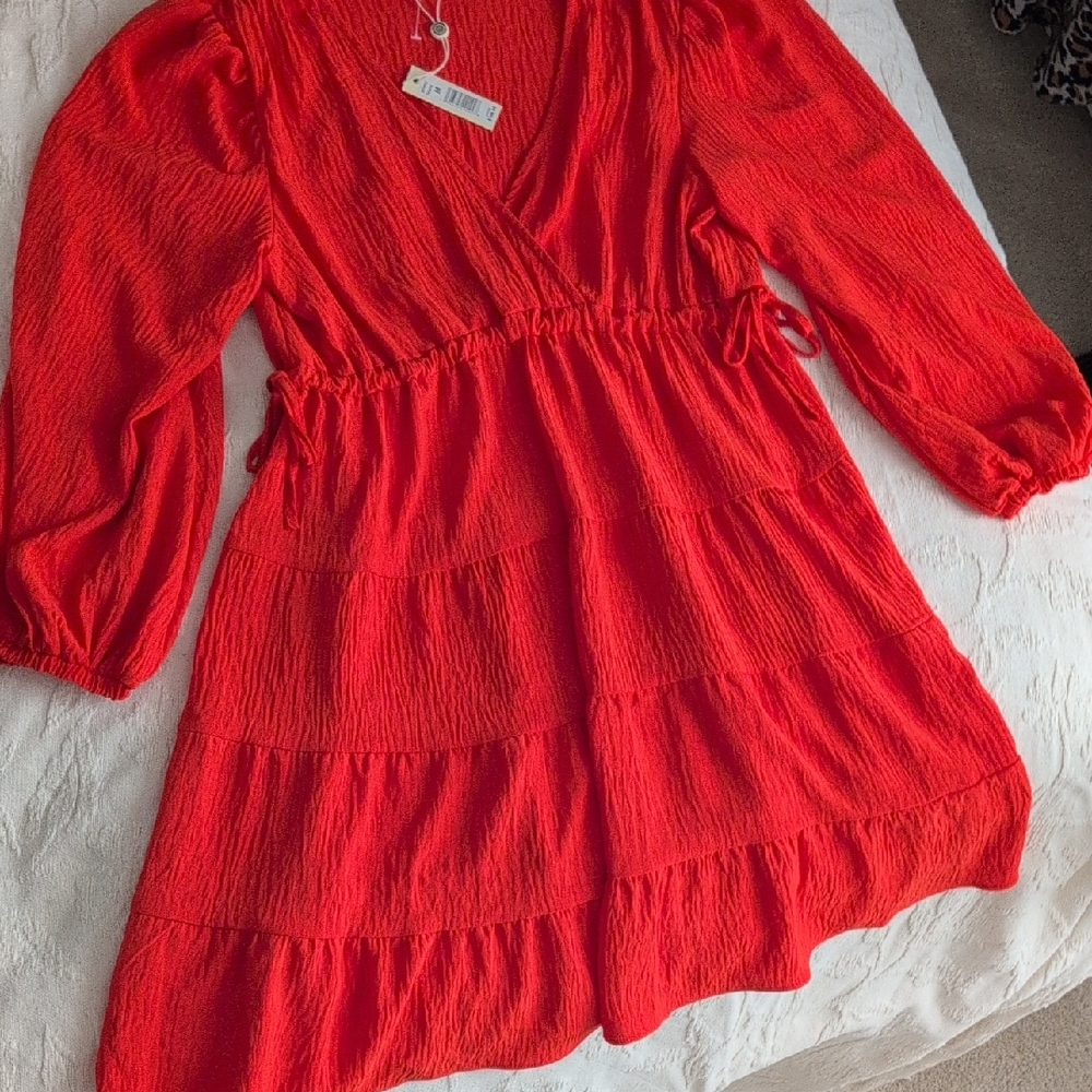 Max Studio Papaya Red Dress